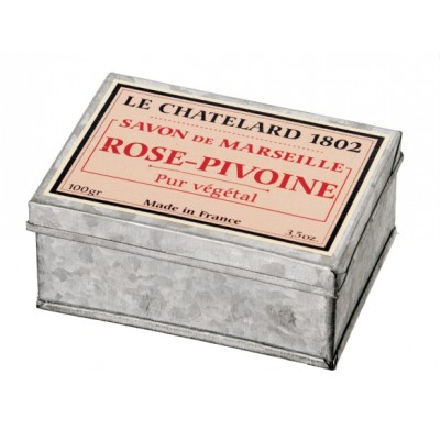 Rose / Peony -  Soap in a Metal Box